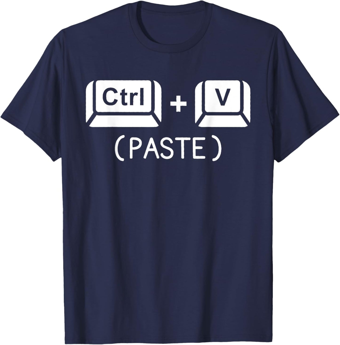 Copy Paste Ctrl C Ctrl V Dad Son Happy Father's Day Family T-Shirt - T-Shirt | Navy