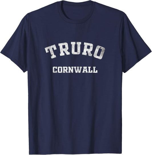 Truro Cornwall Gifts England Vintage Souvenirs Apparel T-Shirt - T-Shirt | Navy