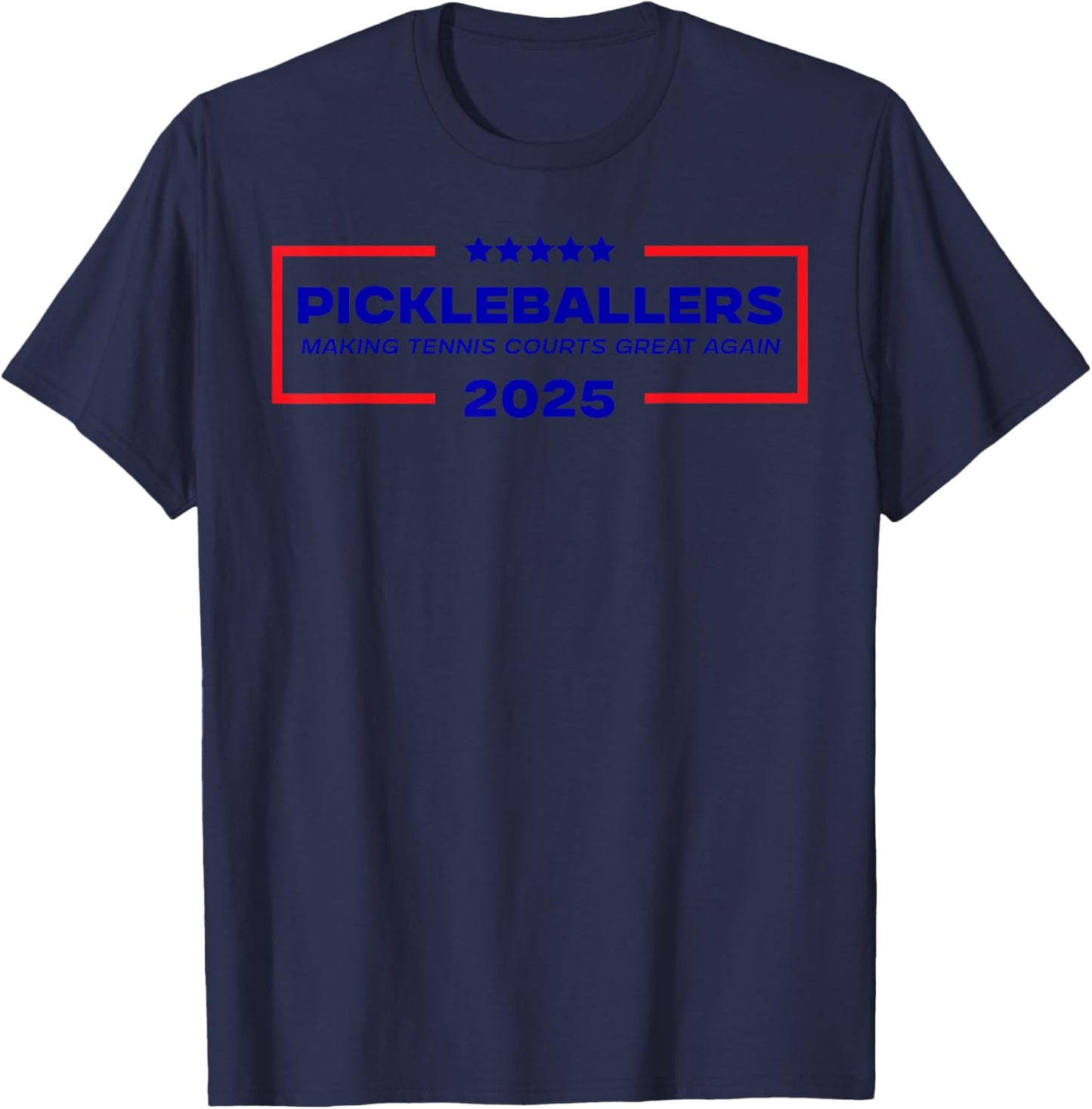 Funny Pickleball Saying Making Tennis Courts Great Again T-Shirt - T-Shirt | Navy
