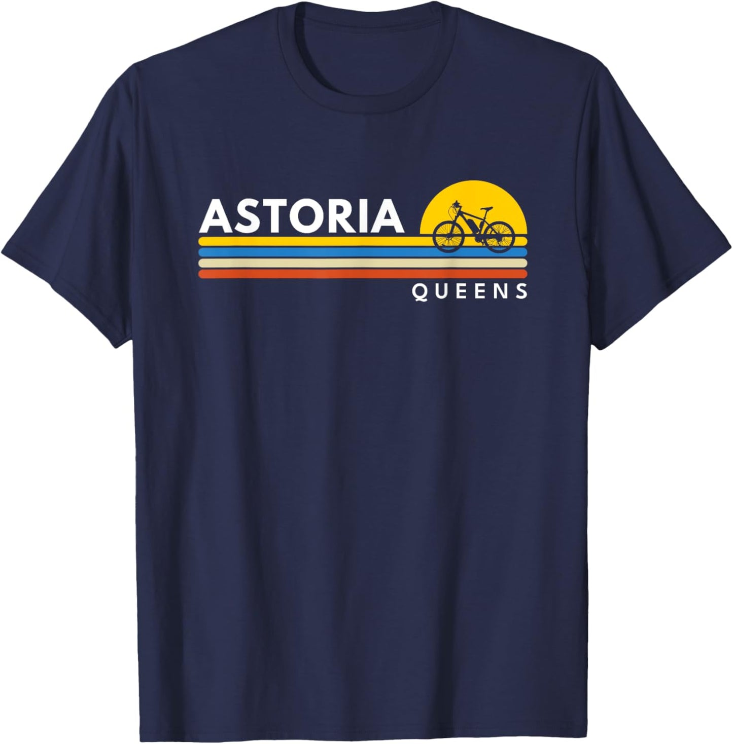 Astoria Queens NY New York Vintage Retro Souvenirs T-Shirt - T-Shirt | Navy