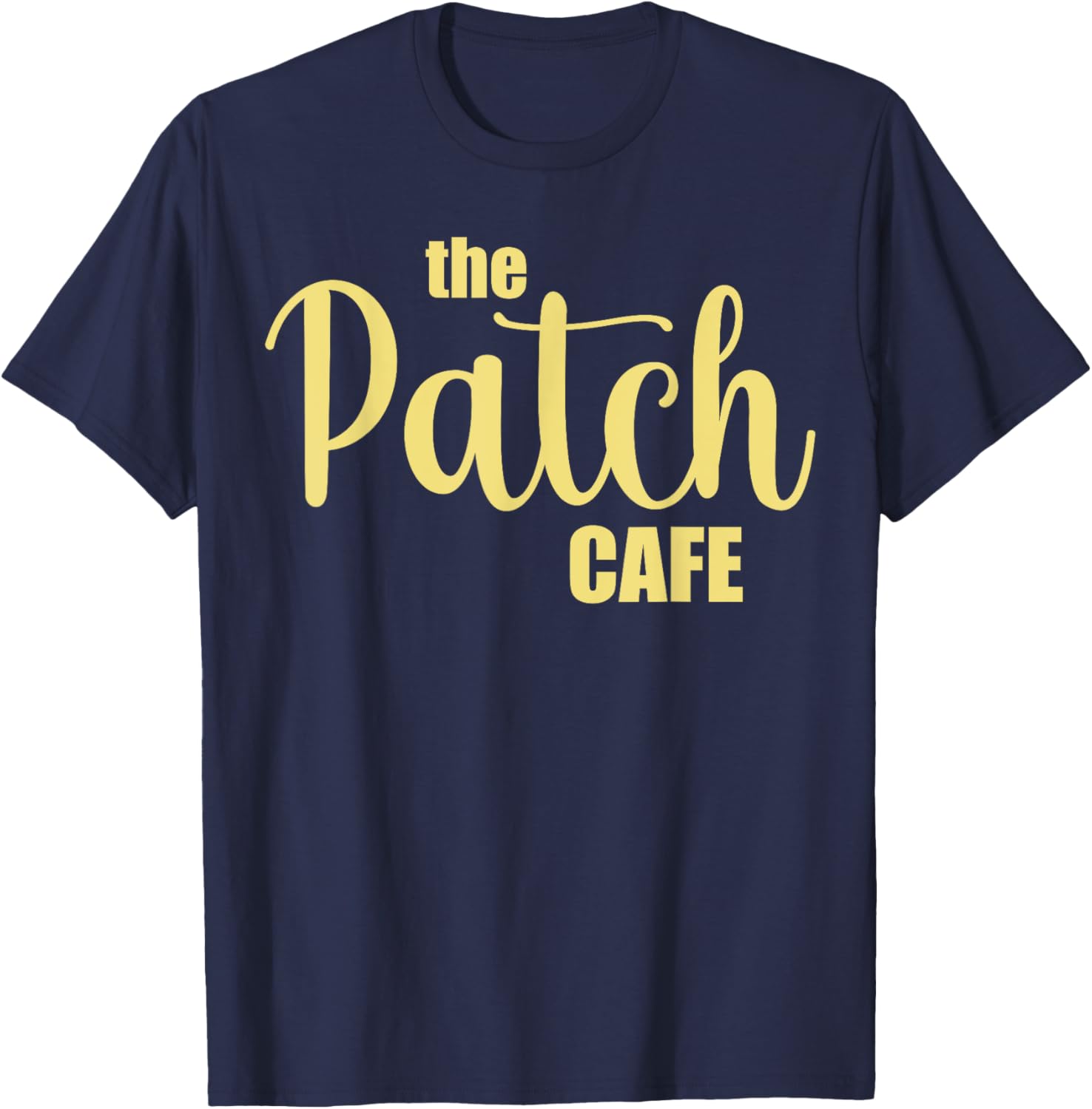 The Patch Cafe Black Adults Classic Fit T-Shirt - T-Shirt | Navy