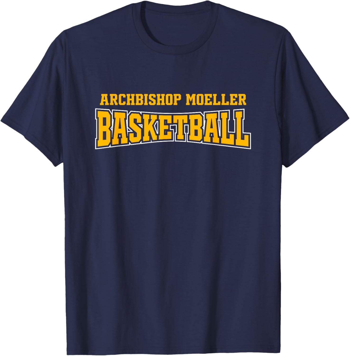Archbishop Moeller High School Basketball Warp HS T-Shirt - T-Shirt | Navy