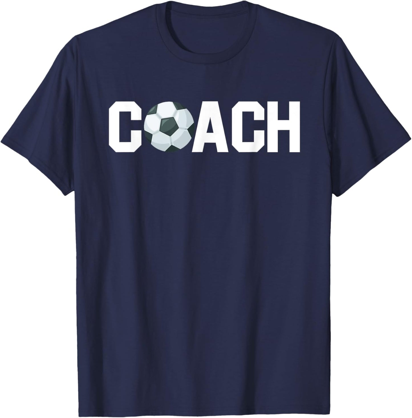 Soccer Coach Funny Football Trainer Baller Field Game Outfit T-Shirt - T-Shirt | Navy
