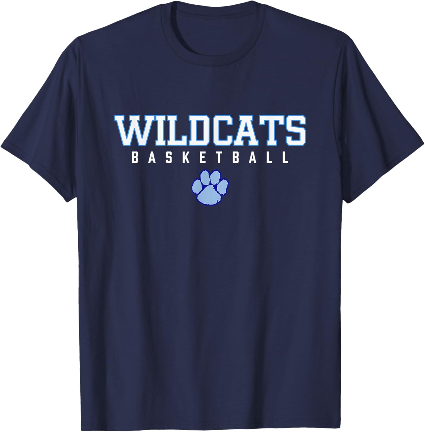Camden County Wildcats Logo Basketball HS T-Shirt - T-Shirt | Navy