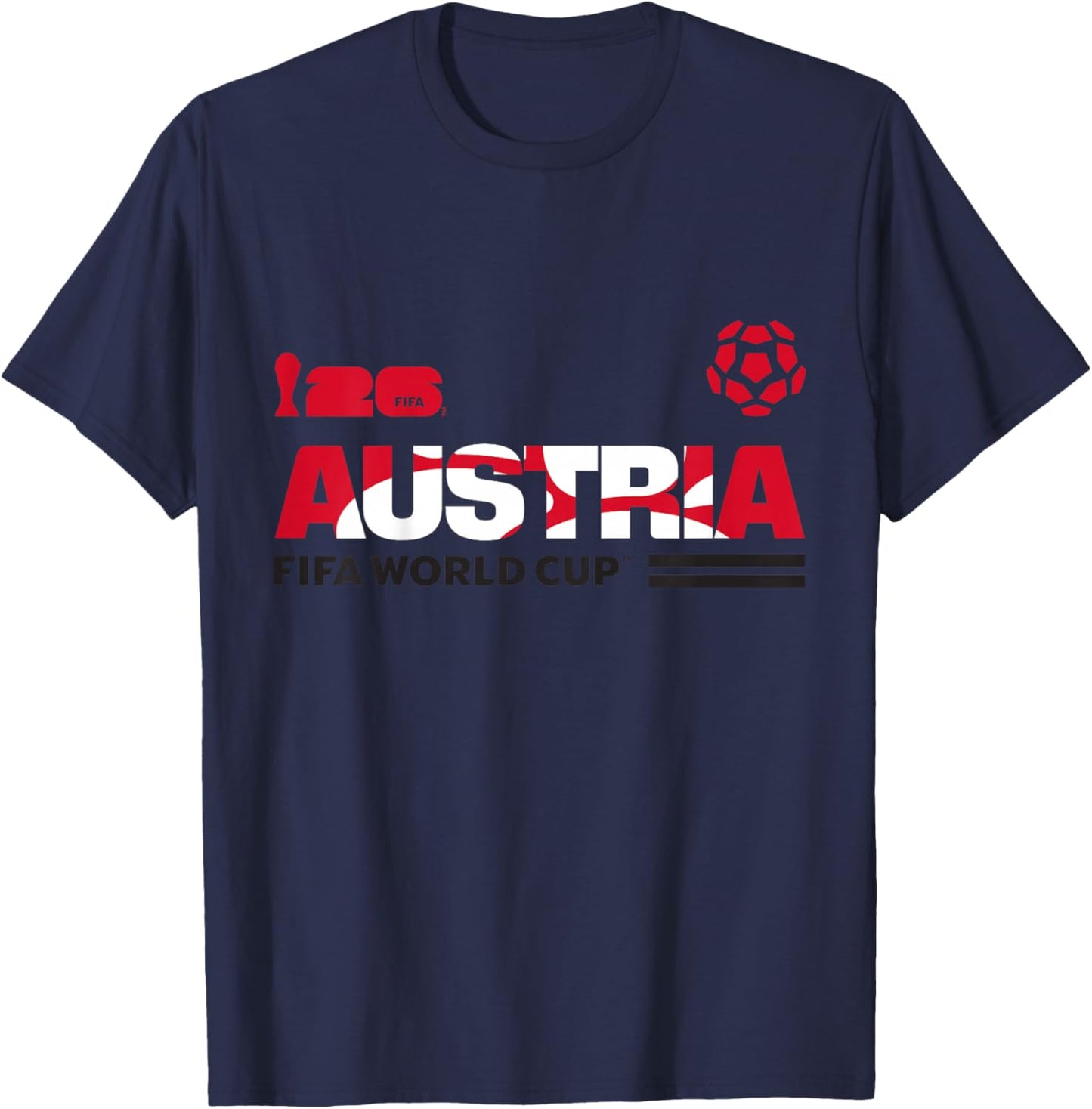 Kinder FIFA World CUP26 Qualifier Österreich T-Shirt - T-Shirt | Navy
