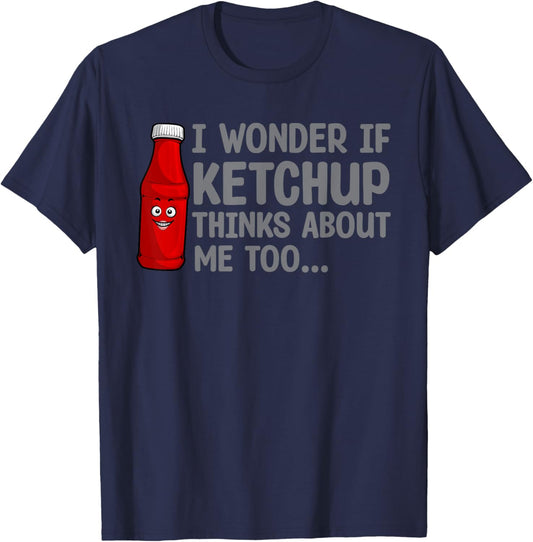 Cool Ketchup Design Women Catsup Sauce Ketchup Lover T-Shirt - T-Shirt | Navy
