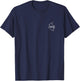 Colombia Minimalist Badge Patch Line Art T-Shirt - T-Shirt | Navy