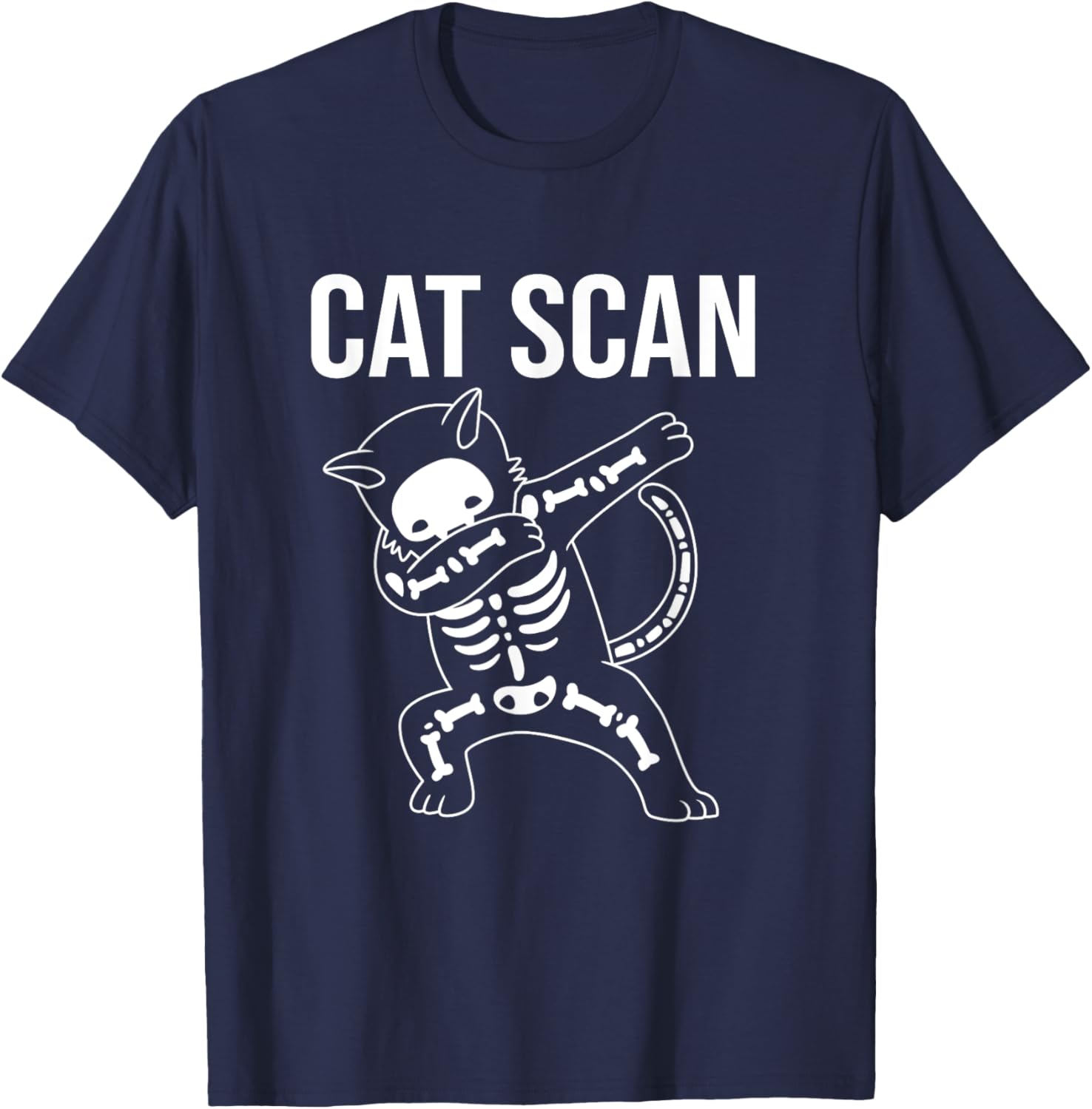 Funny MRI Technology Dabbing Cat Scan Men Women Kids T-Shirt - T-Shirt | Navy
