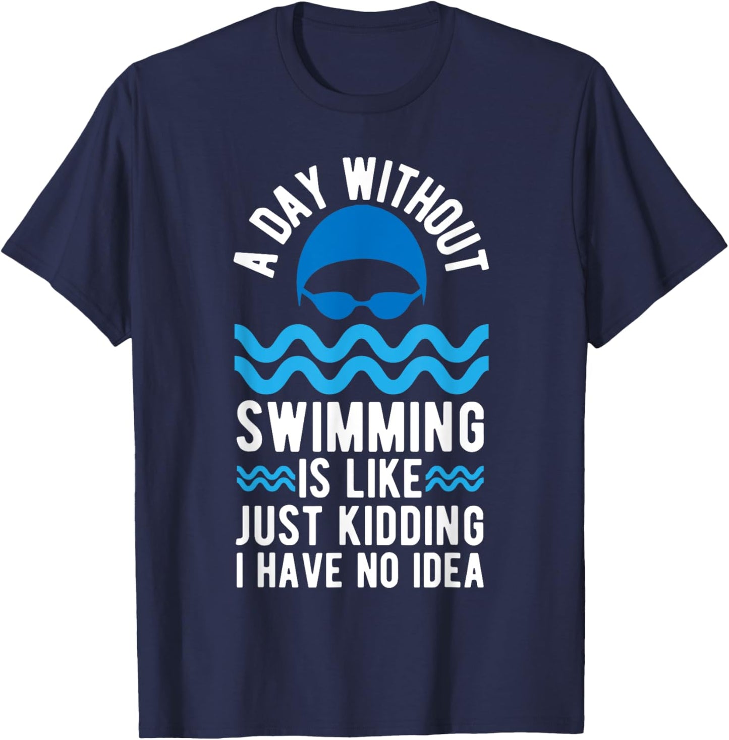 Funny Swimming Art Women Swim Team Coach Swimmer T-Shirt - T-Shirt | Navy