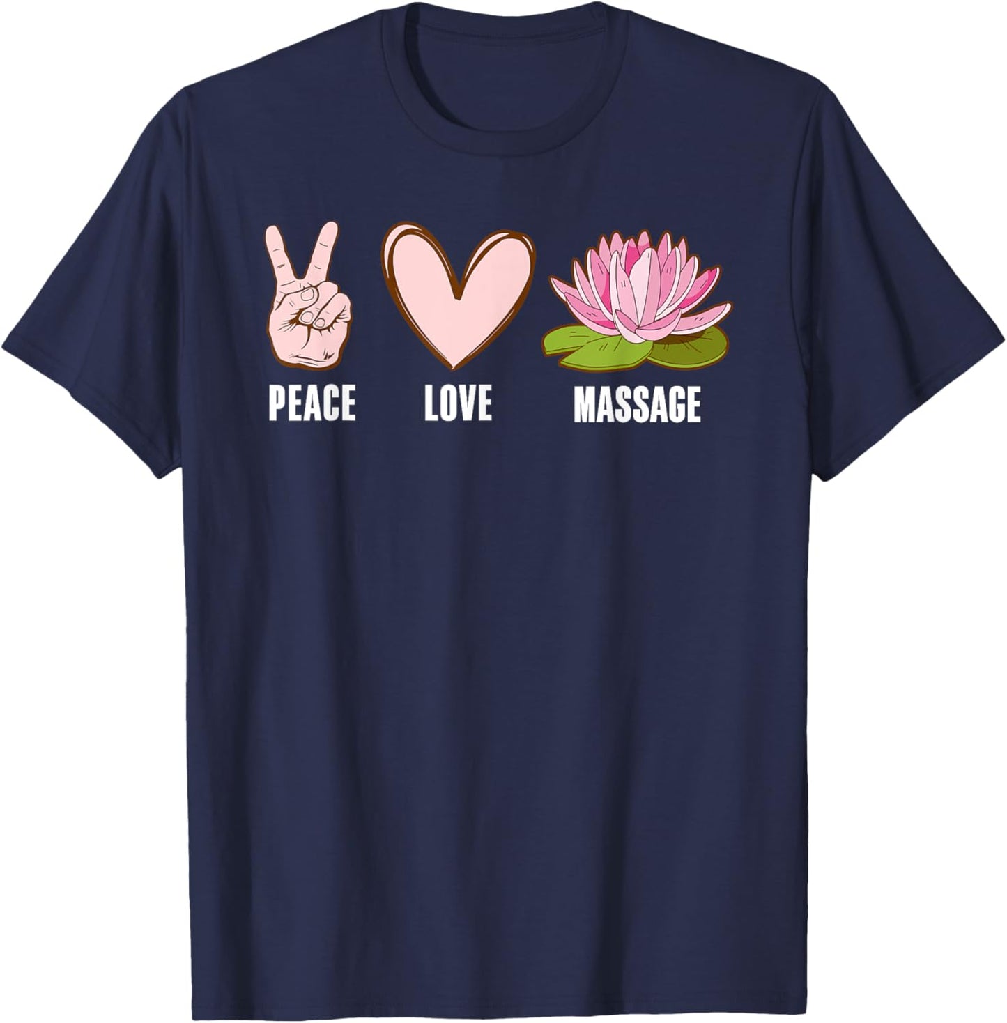 Cool Massage Therapist Design Women Massage Therapy T-Shirt - T-Shirt | Navy