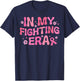 In My Fighting Era Breast Cancer Awareness Warrior Groovy T-Shirt - T-Shirt | Navy
