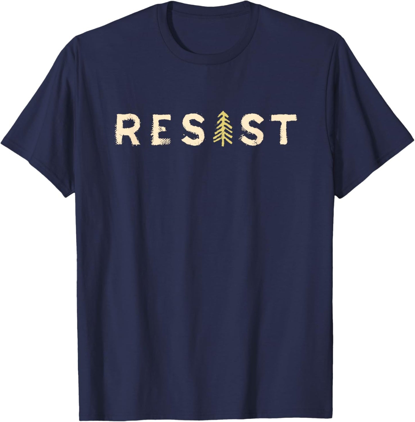 Resist National Parks Freedom Civil Rights Retro T-Shirt - T-Shirt | Navy