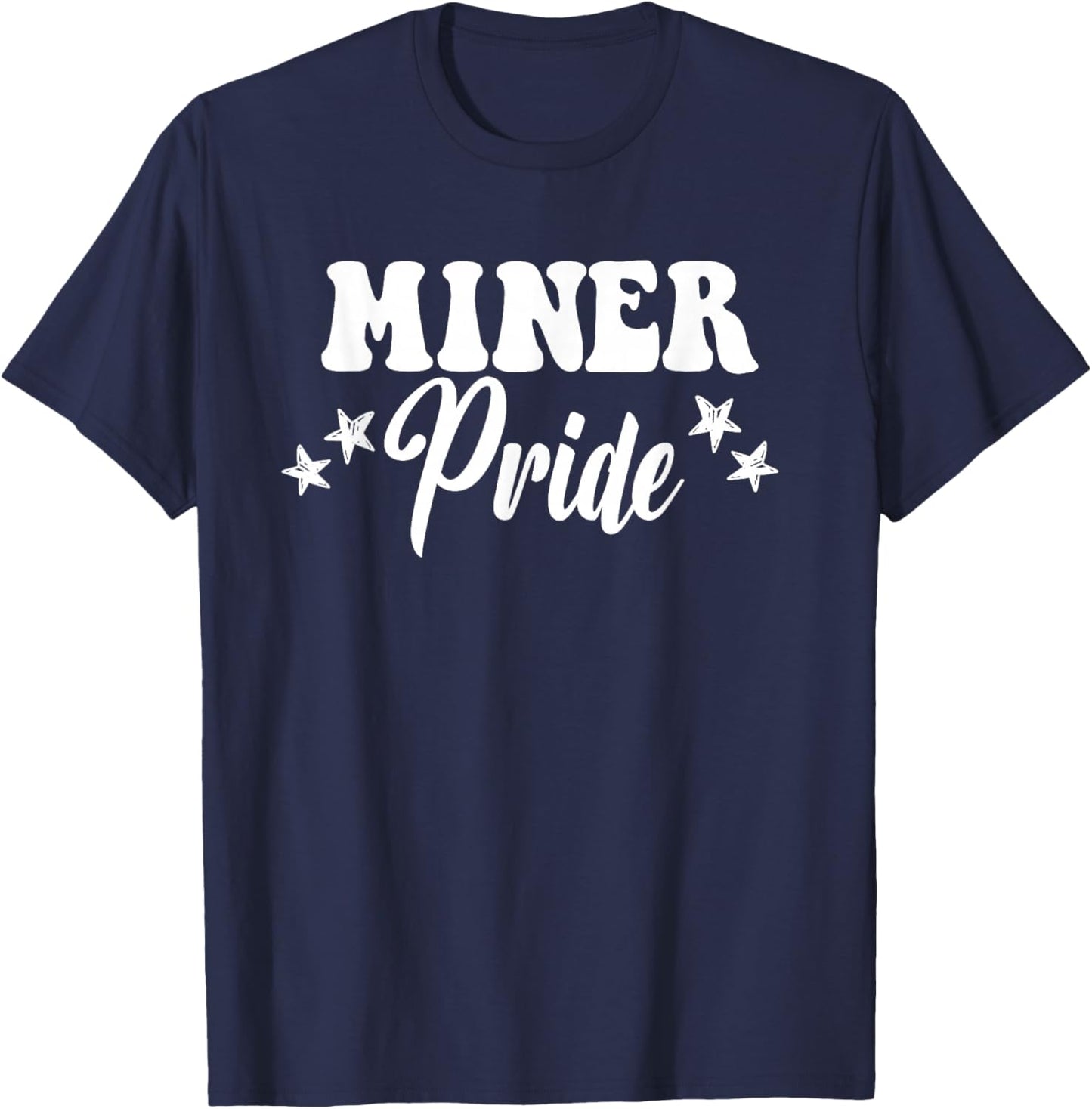 Miner Pride High School Miners Sports Team Miners T-Shirt - T-Shirt | Navy