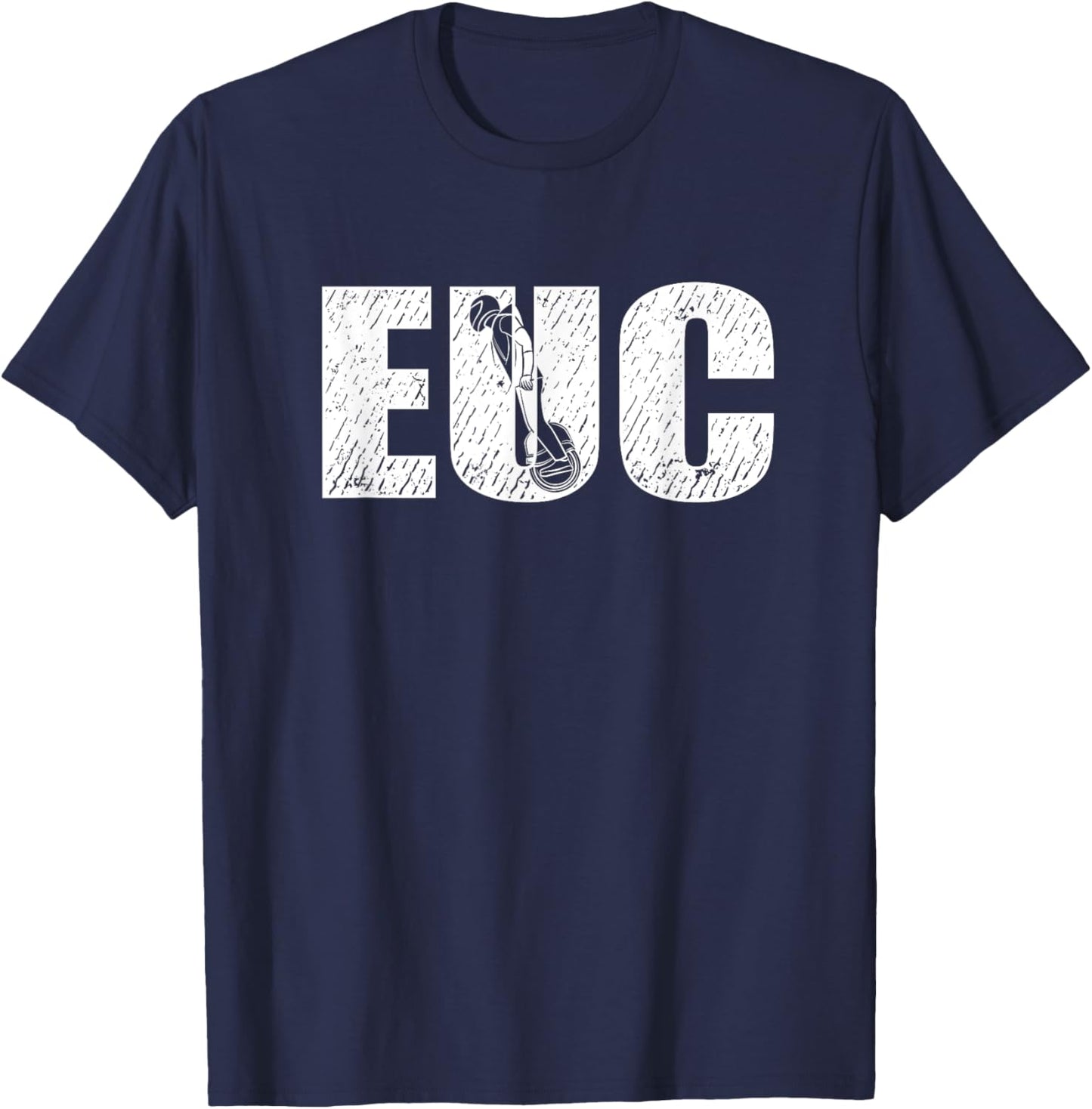 Vintage EUC Electric Unicycle Monowheel T-Shirt - T-Shirt | Navy