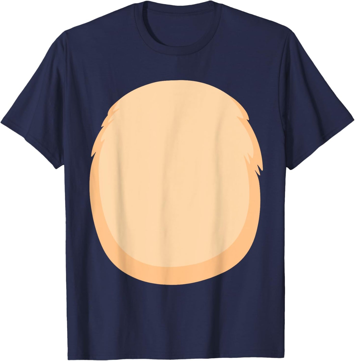 Bear Belly Costume for Halloween Furry Cartoon Stomach Brown T-Shirt - T-Shirt | Navy
