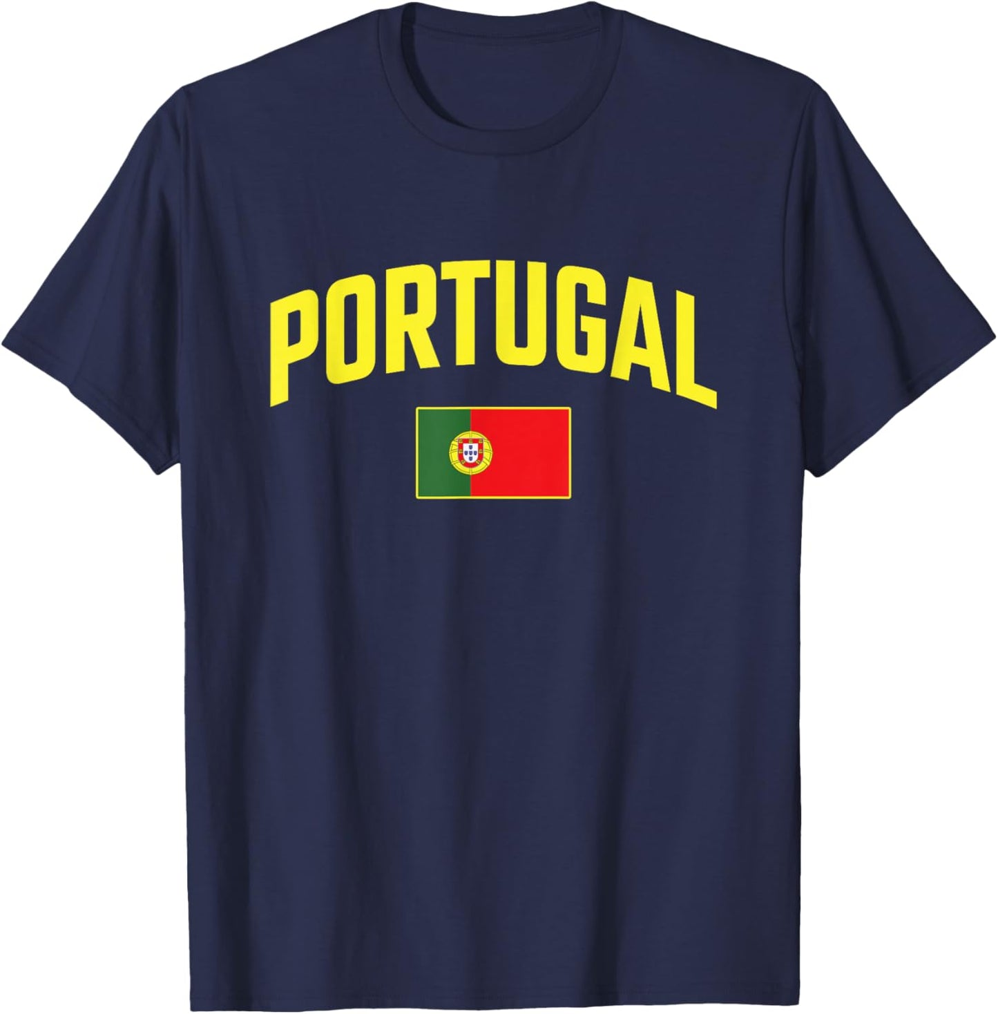 Portugal - Flag of Portugal - Throwback Design T-Shirt - T-Shirt | Navy