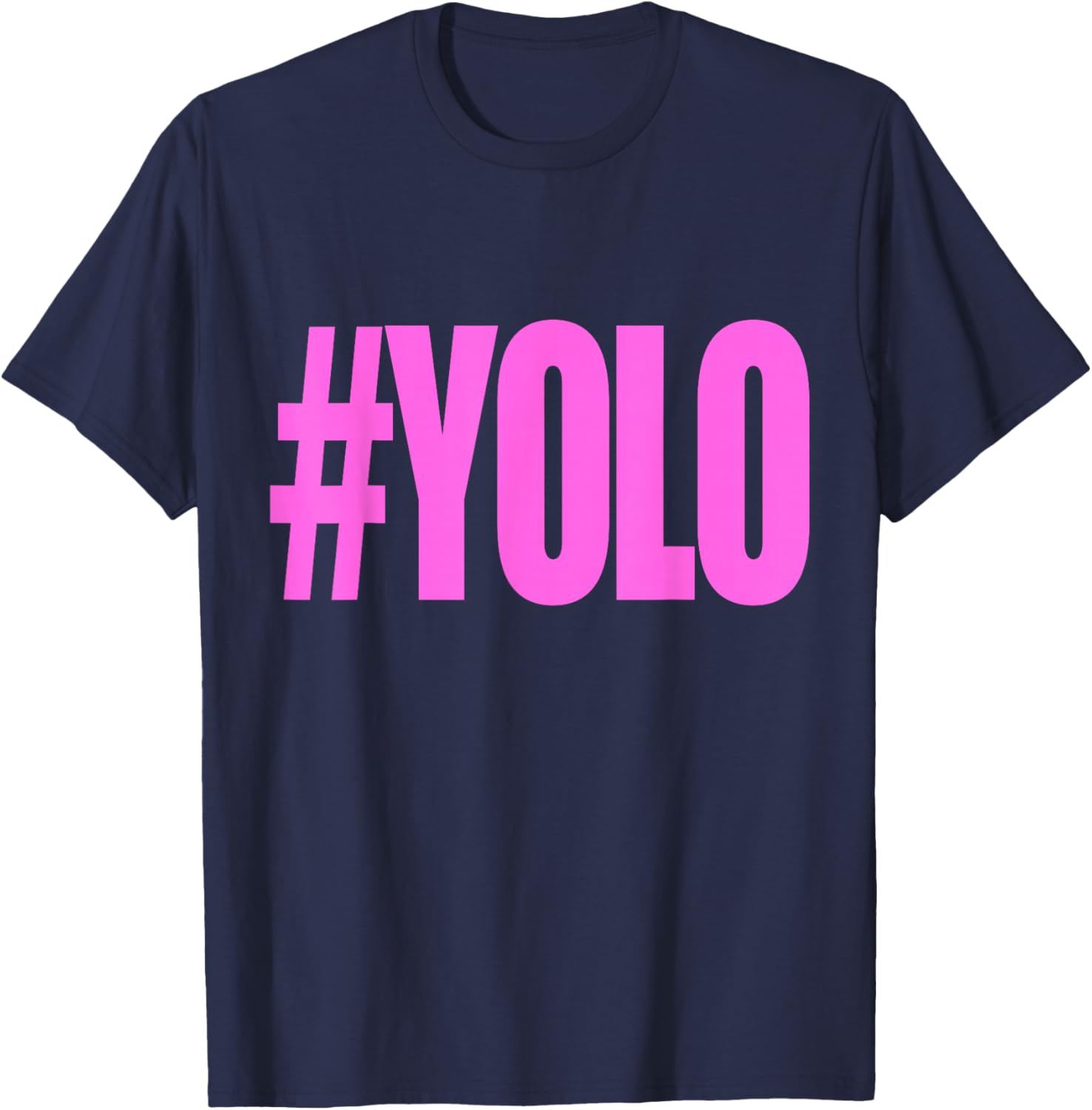 Hashtag Yolo T-Shirt - T-Shirt | Navy