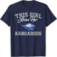 Weatherford Kangaroos Logo This Girl Loves Her HS T-Shirt - T-Shirt | Navy
