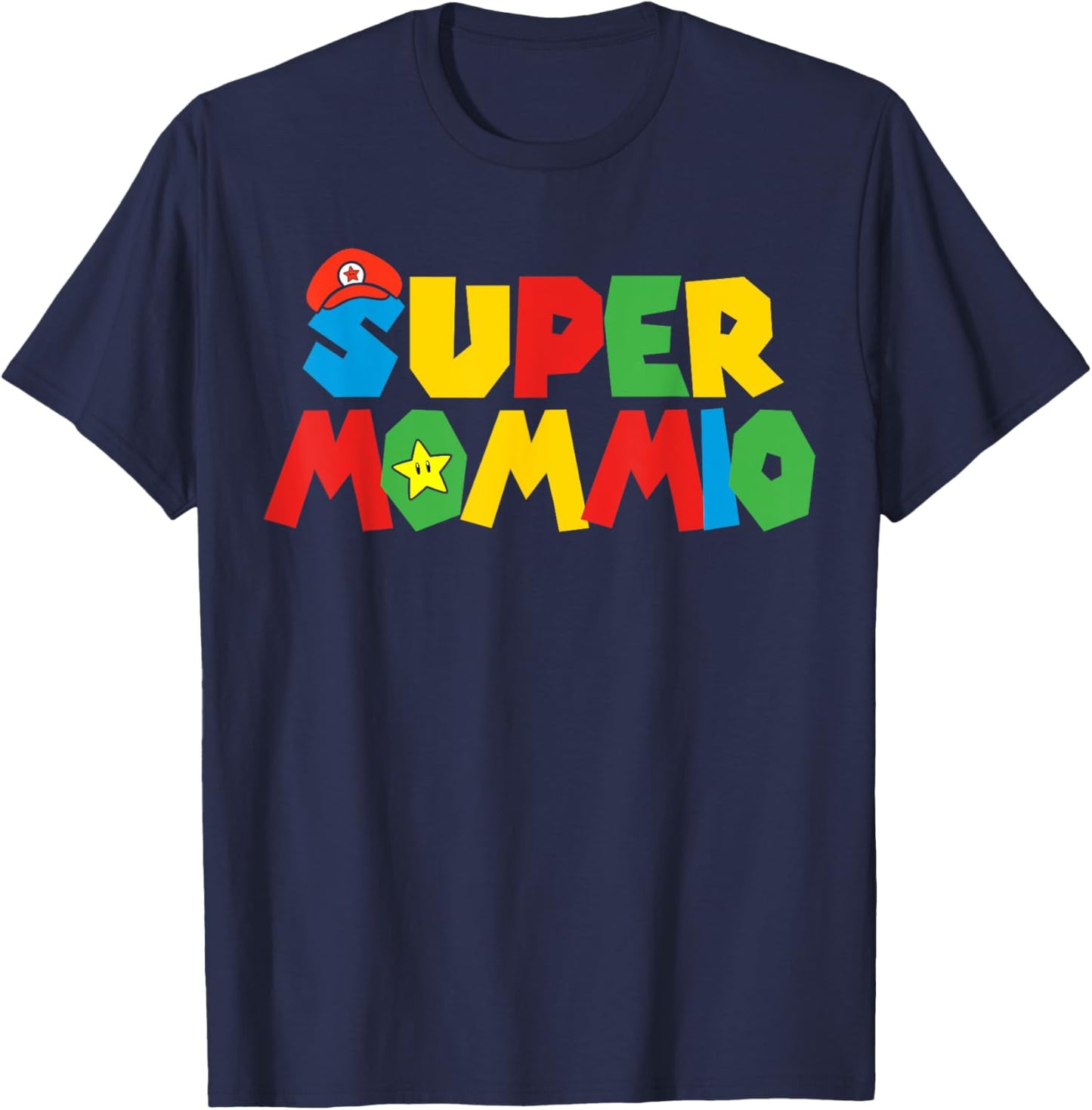 Funny Super Gamer Mom Unleashed Motherly Powers Mothers Day T-Shirt - T-Shirt | Navy