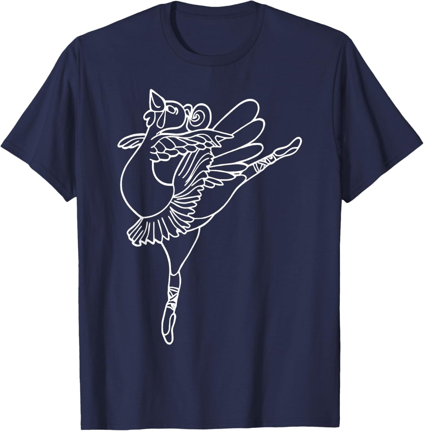 Dancing Turkey Happy Thanksgiving Day Ballet Dance Teacher T-Shirt - T-Shirt | Navy
