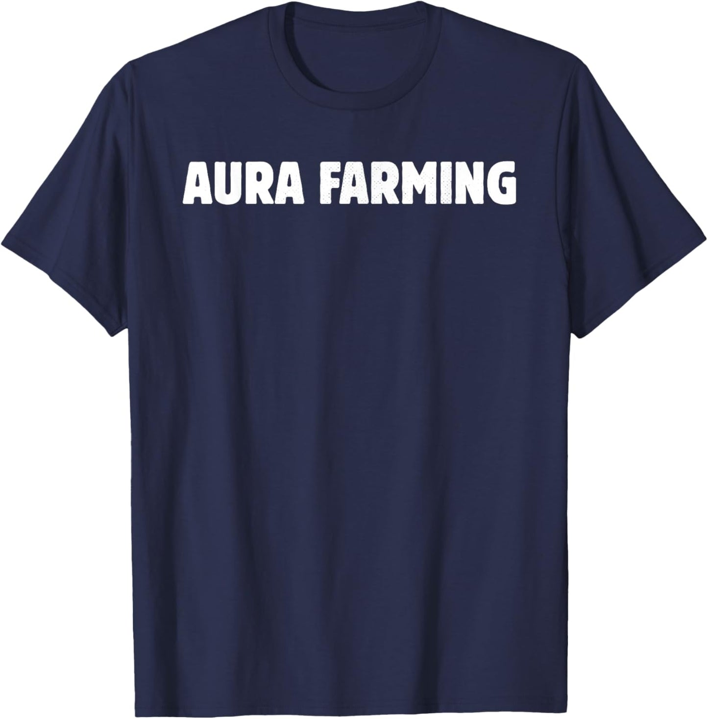 Aura Farming Meme gen Alpha for Kids with Slang Humor T-Shirt - T-Shirt | Navy
