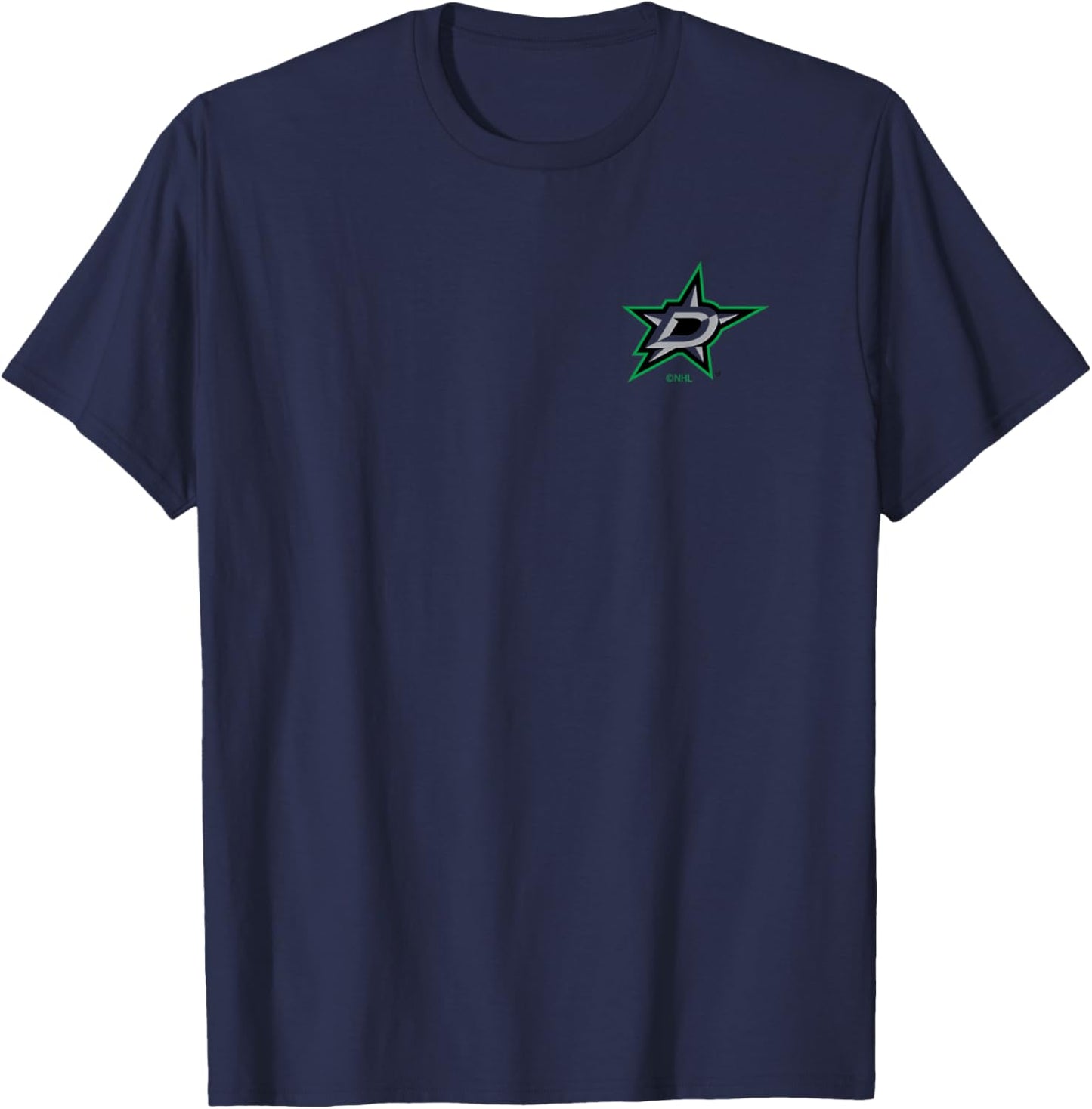Dallas Stars Support White Officially Licensed T-Shirt - T-Shirt | Navy