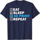 3D Printing Art Women 3D Printer Lover 3D Printing T-Shirt - T-Shirt | Navy