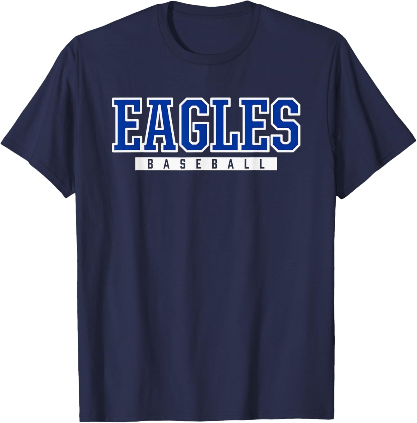 Barbers Hill Eagles Baseball T-Shirt - T-Shirt | Navy