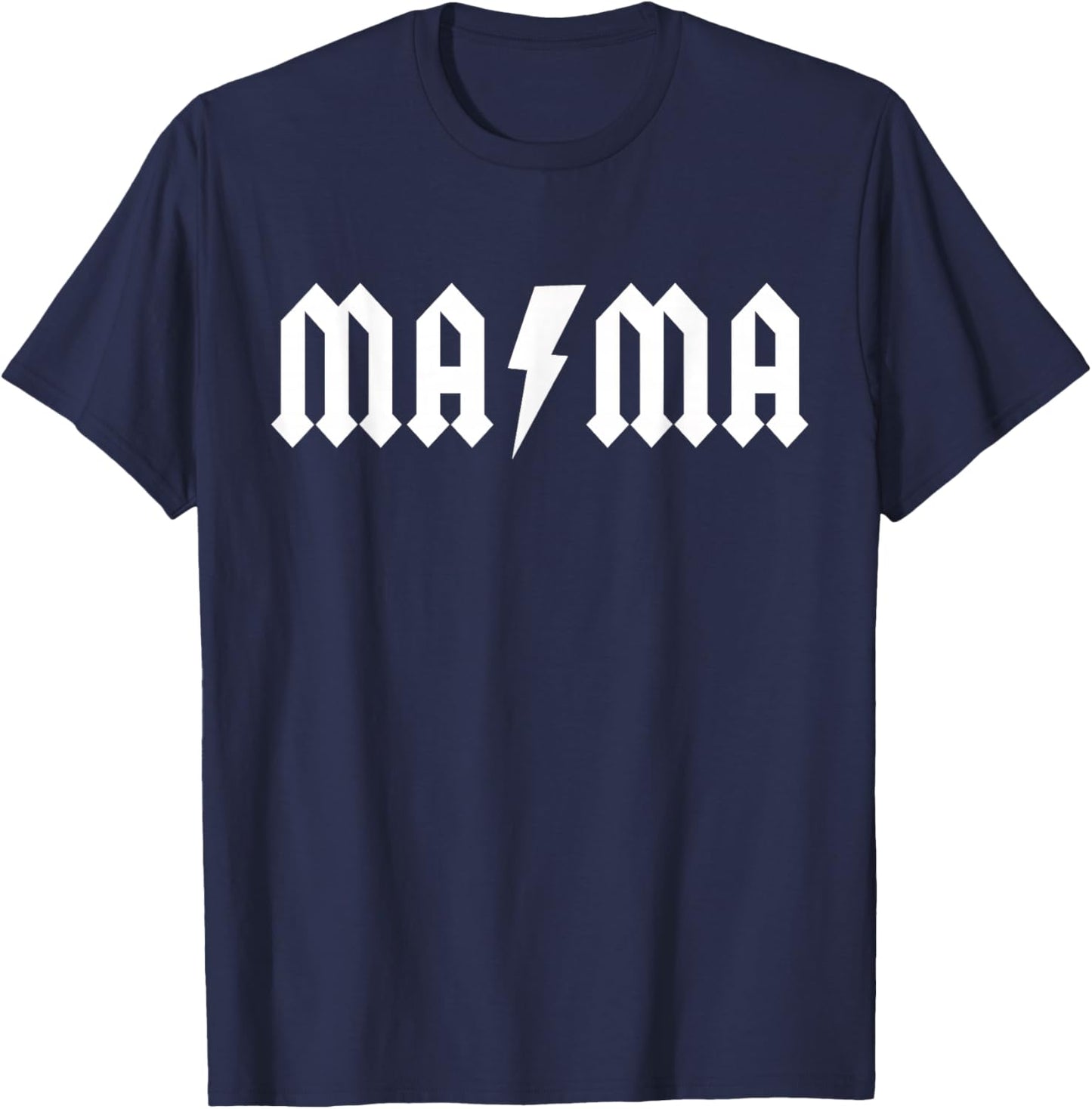 Rock n Roll Mama Birthday Rock Star Matching Family T-Shirt - T-Shirt | Navy