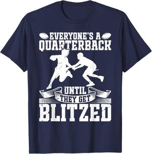 Flag Football Quarterback T-Shirt - T-Shirt | Navy