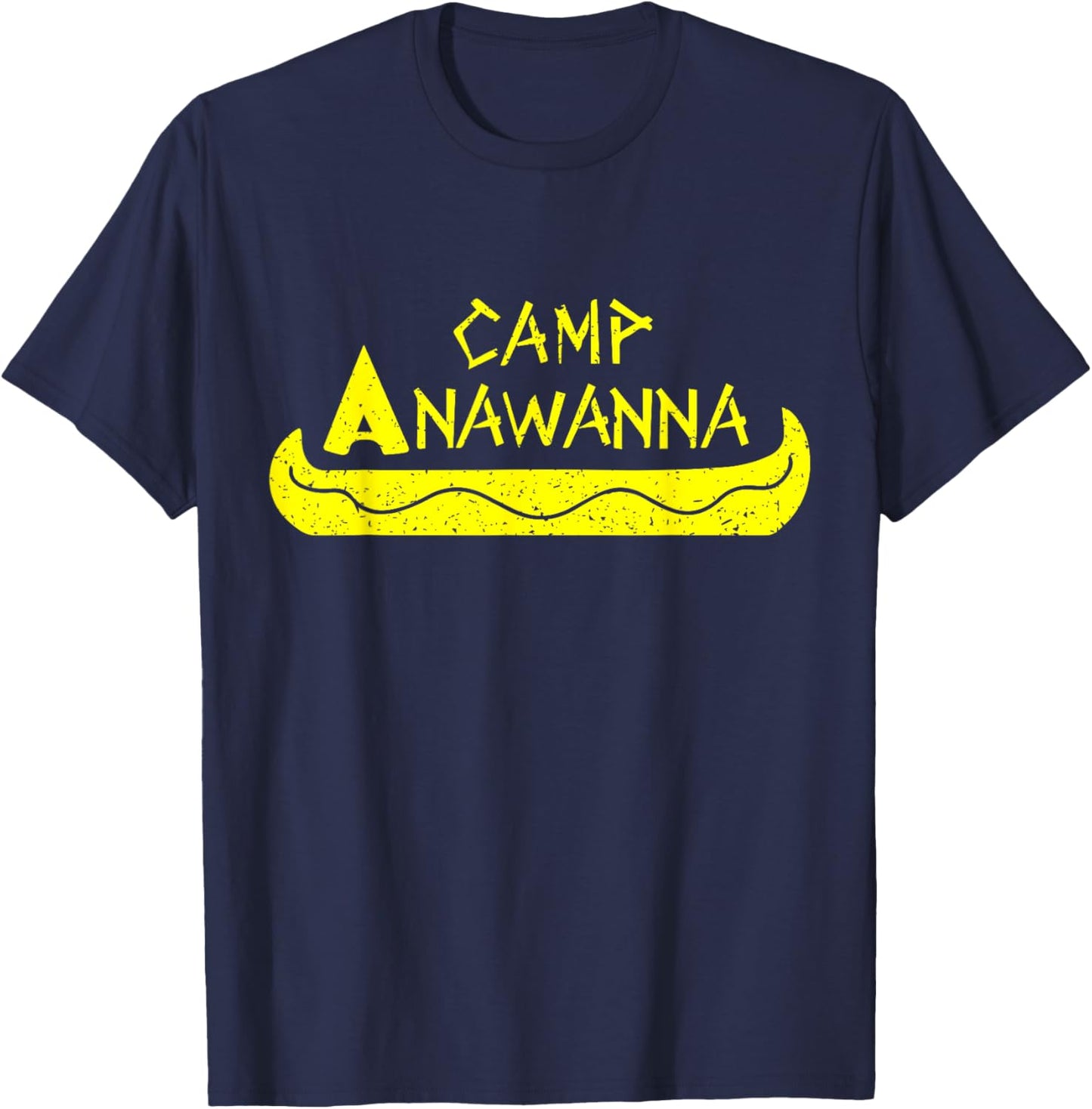 Camp Anawanna Outfits -Adults Vintage Black Small Classic Fit Short Sleeve T-Shirt - T-Shirt | Navy