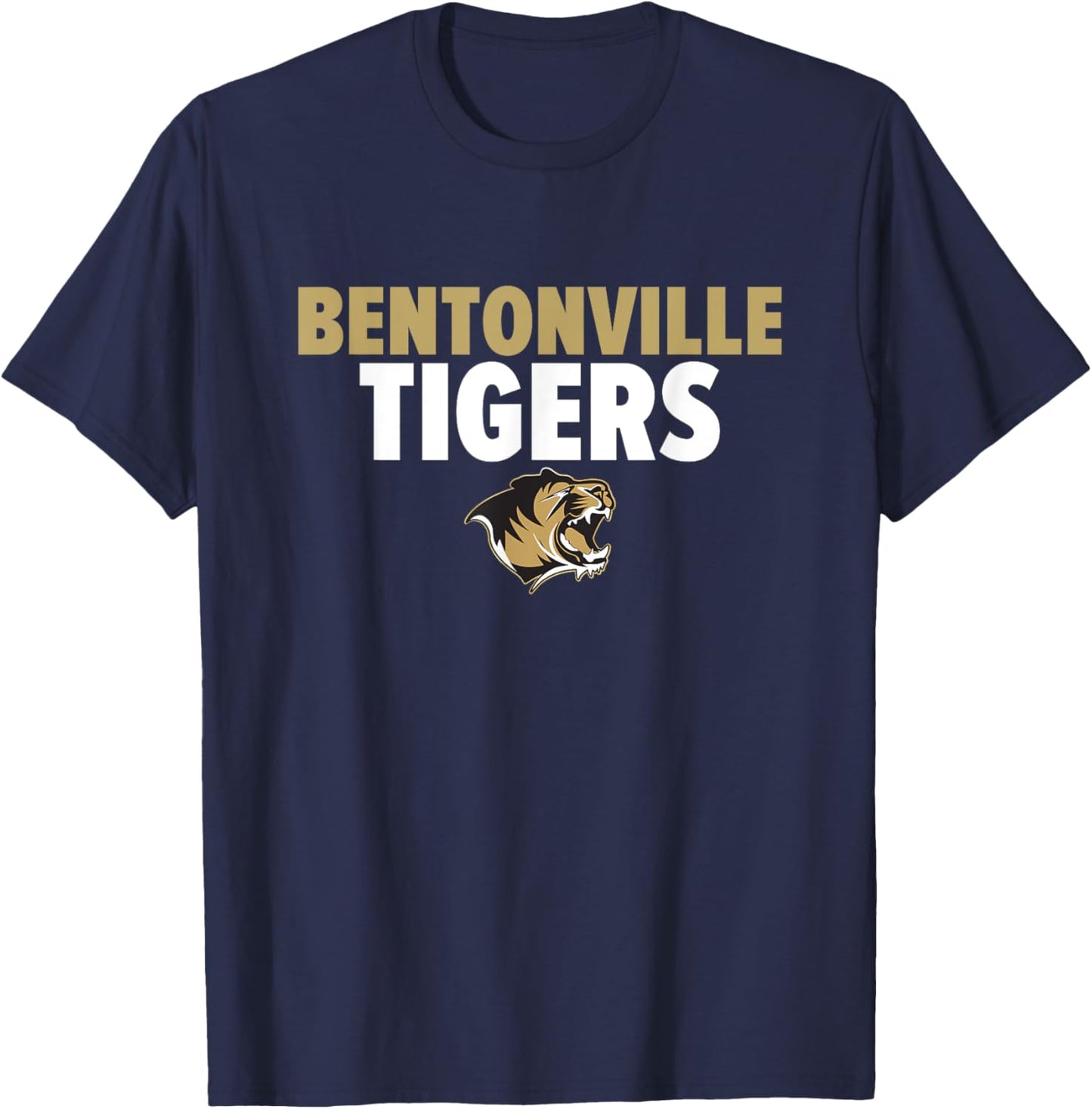 Bentonville Tigers Logo Bold HS T-Shirt - T-Shirt | Navy
