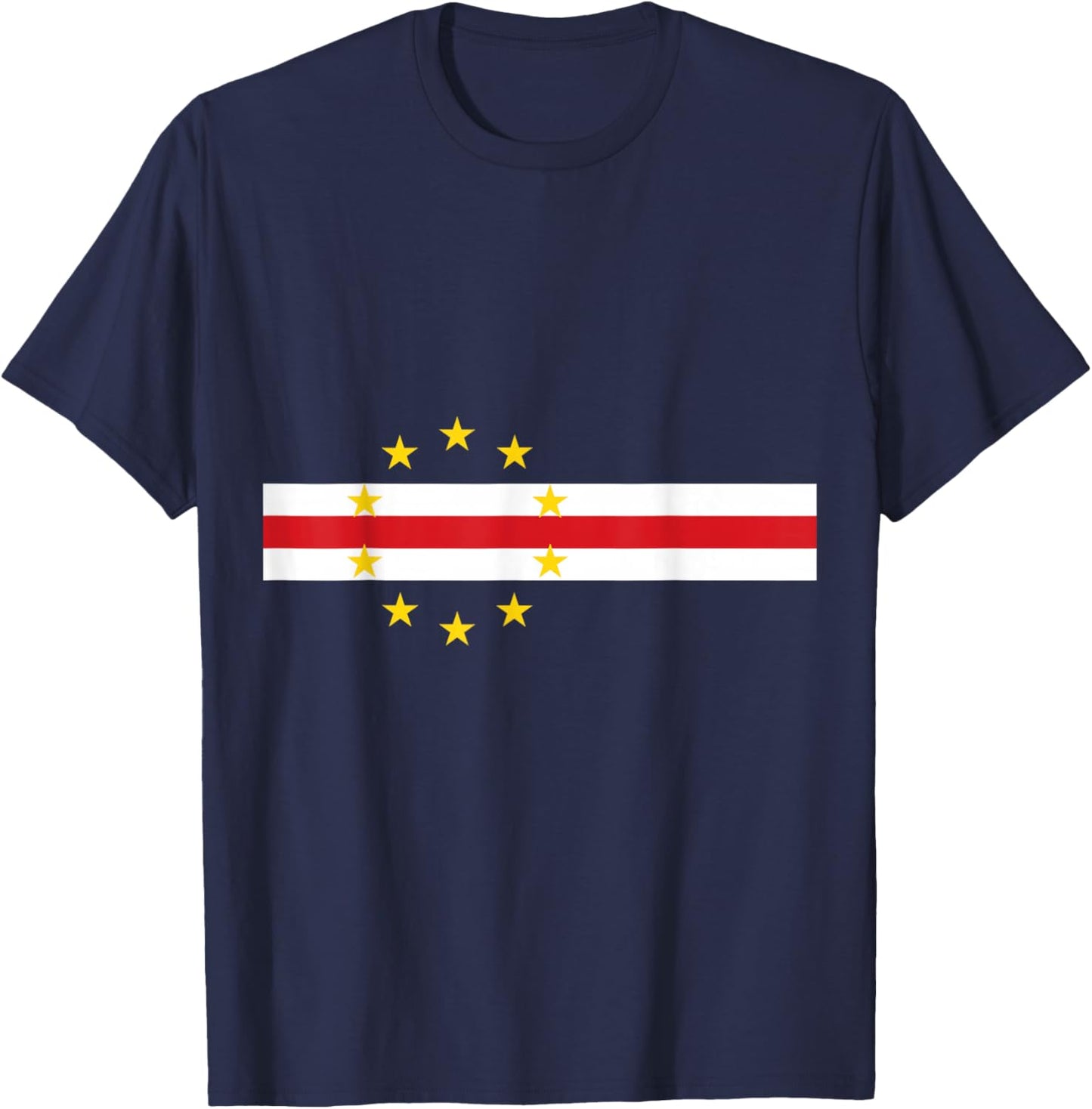 Cape Verde,Cabo Verde Flag T-Shirt - T-Shirt | Navy