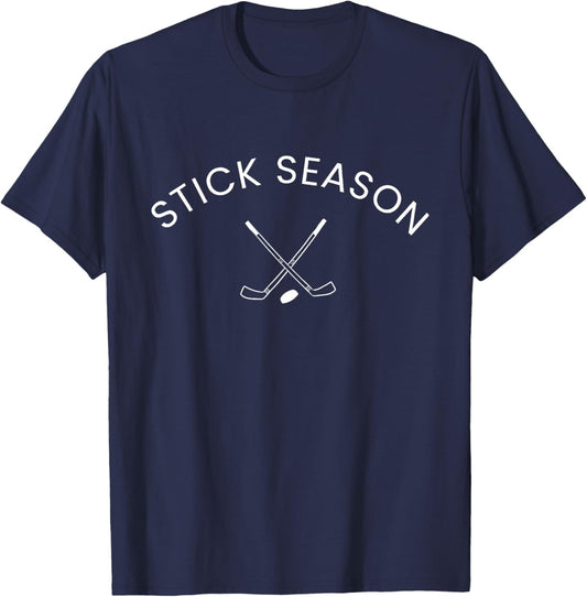 Stick Season Hockey T-Shirt - T-Shirt | Navy