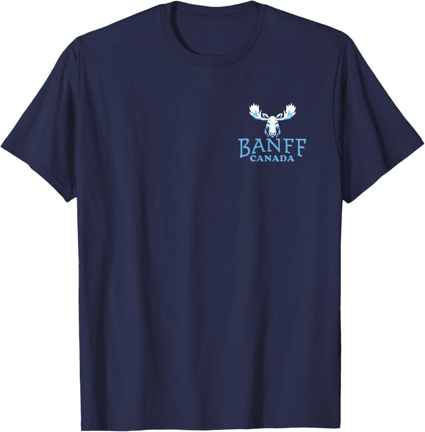 Banff National Park (Design on Front and Back) T-Shirt - T-Shirt | Navy