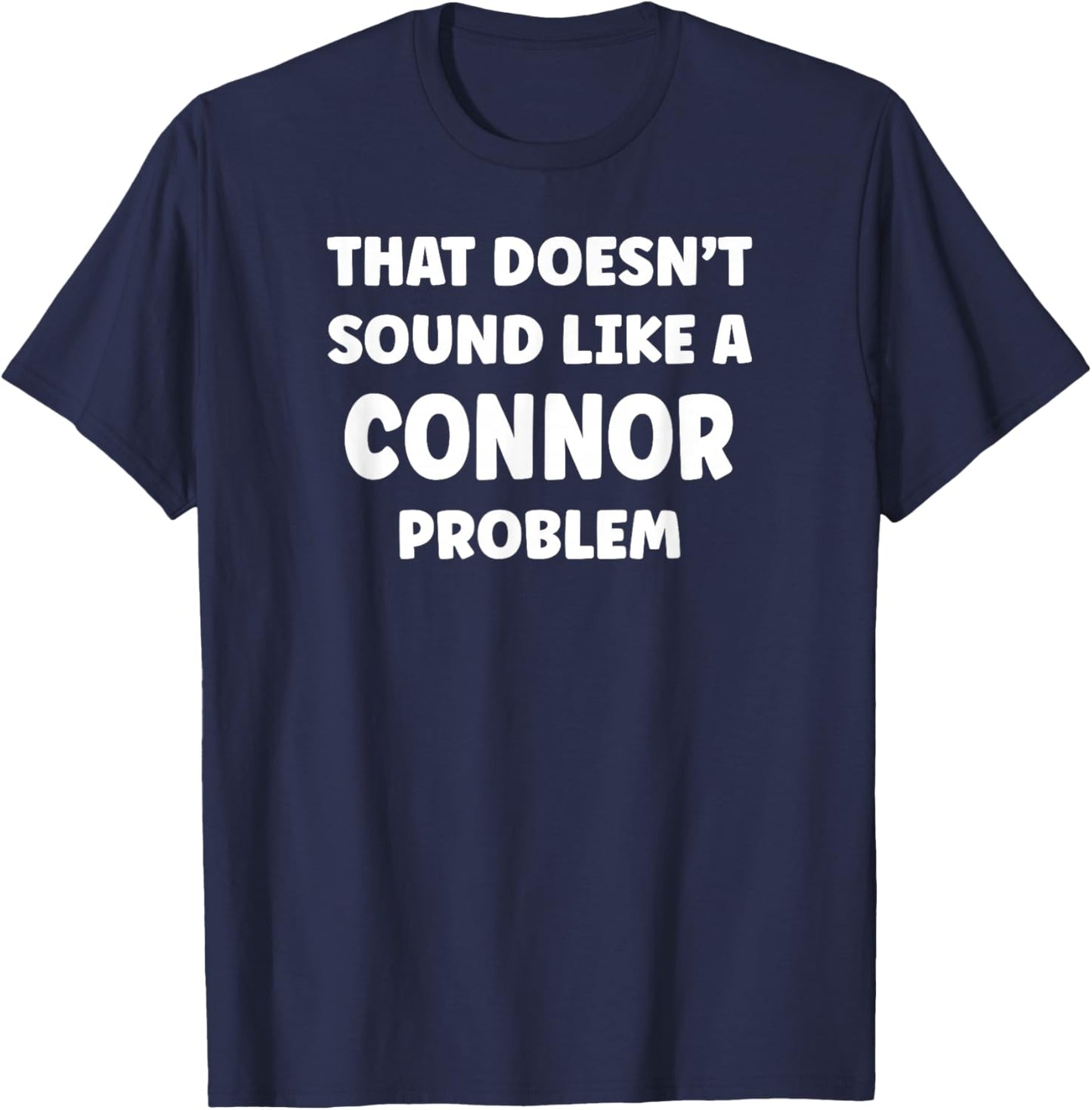 Connor Personalized Custom Boys Connor Name T-Shirt - T-Shirt | Navy