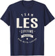 Team Les Lifetime Member Funny Name Les T-Shirt - T-Shirt | Navy