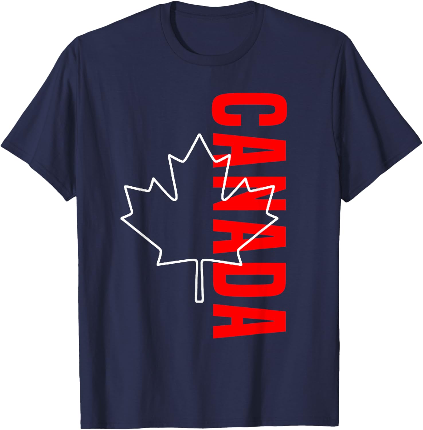 Canada Canada Canada Vancouver Montreal Flag T-Shirt - T-Shirt | Navy