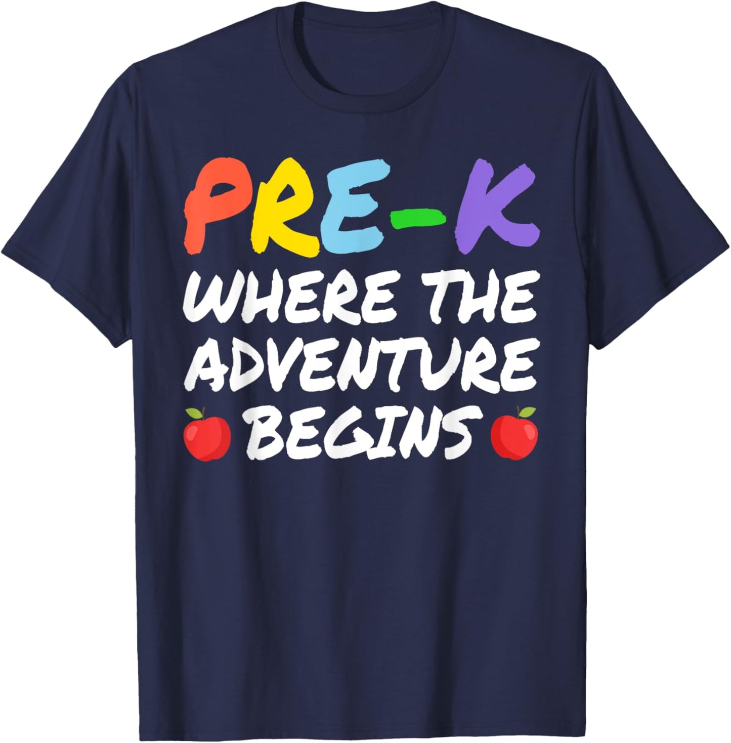 Funny Pre-K Teacher Art Women Kindergarten Preschool T-Shirt - T-Shirt | Navy