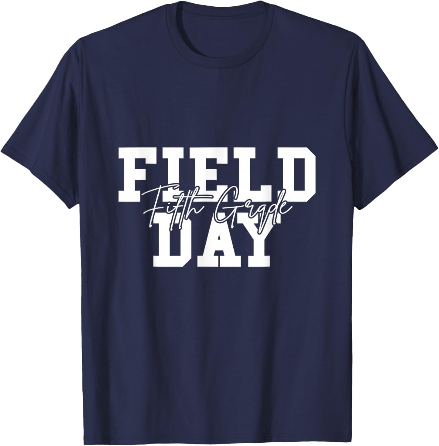 Field Day 2026 Fifth Grade School Teacher Kids Purple T-Shirt - T-Shirt | Navy