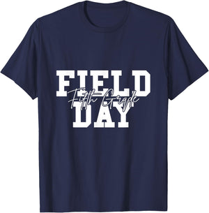 Field Day 2026 Fifth Grade School Teacher Kids Purple T-Shirt - T-Shirt | Navy