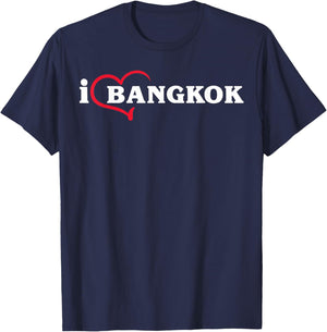 Bangkok Thaïlande Souvenir Couple Groupe Famille Assorti T-Shirt - T-Shirt | Navy