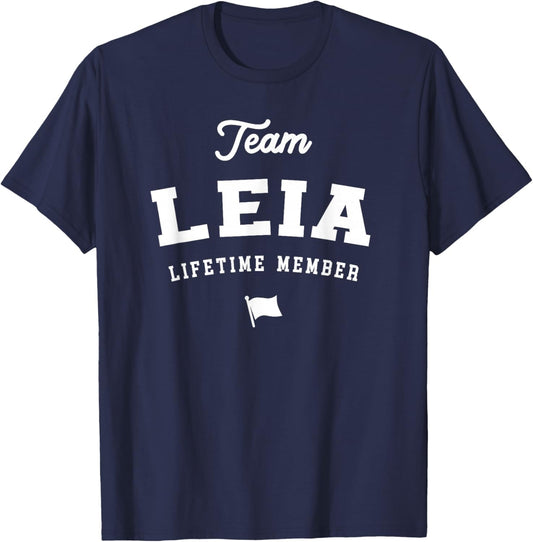 Team Leia Lifetime Member Funny Name Leia T-Shirt - T-Shirt | Navy