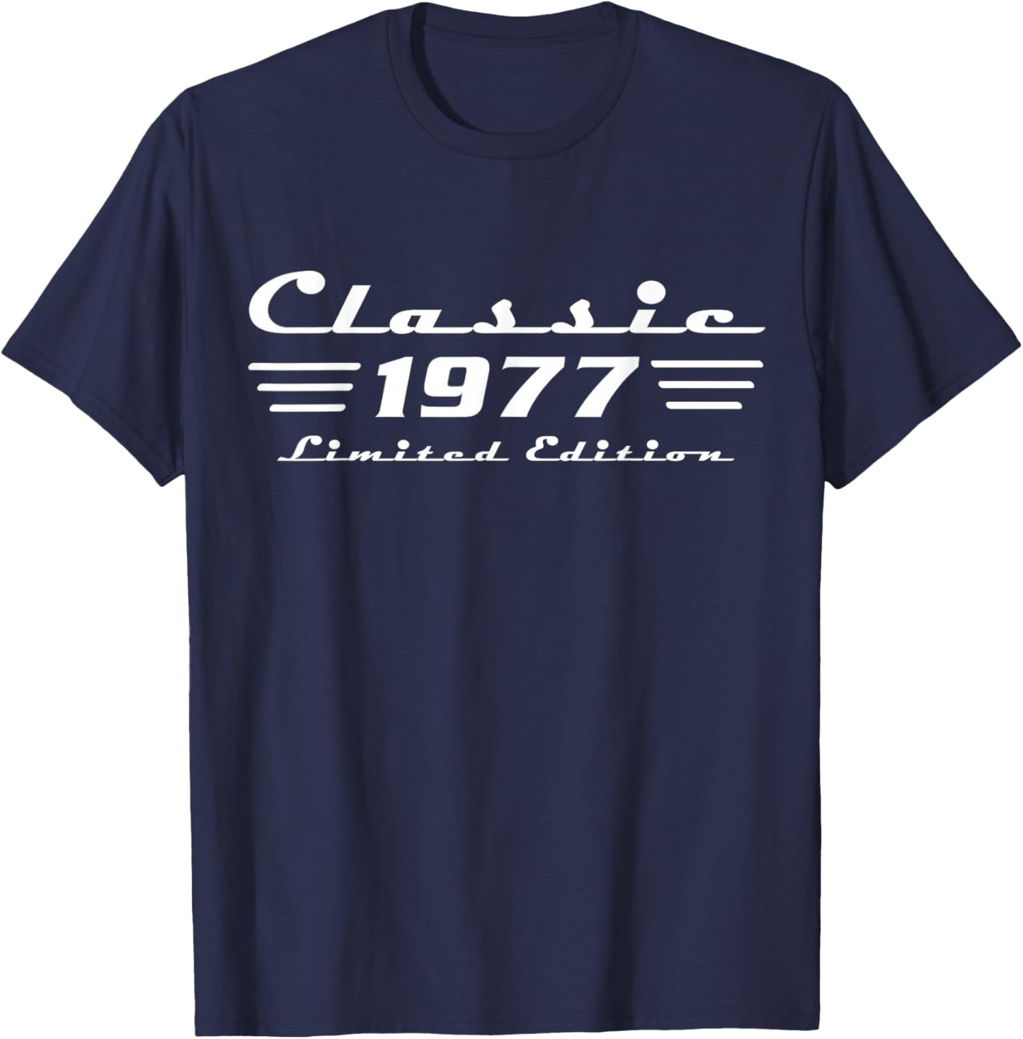 Classic 49 Birthday Decorations Men 49yr 1977 49th Birthday T-Shirt - T-Shirt | Navy
