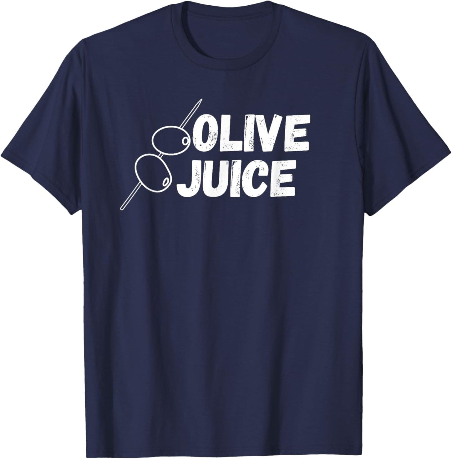 Funny Graphic Shirt Women Children Olive Juice Green T-Shirt - T-Shirt | Navy