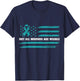 USA Flag Not All Wounds Are Visible PTSD Awareness T-Shirt - T-Shirt | Navy
