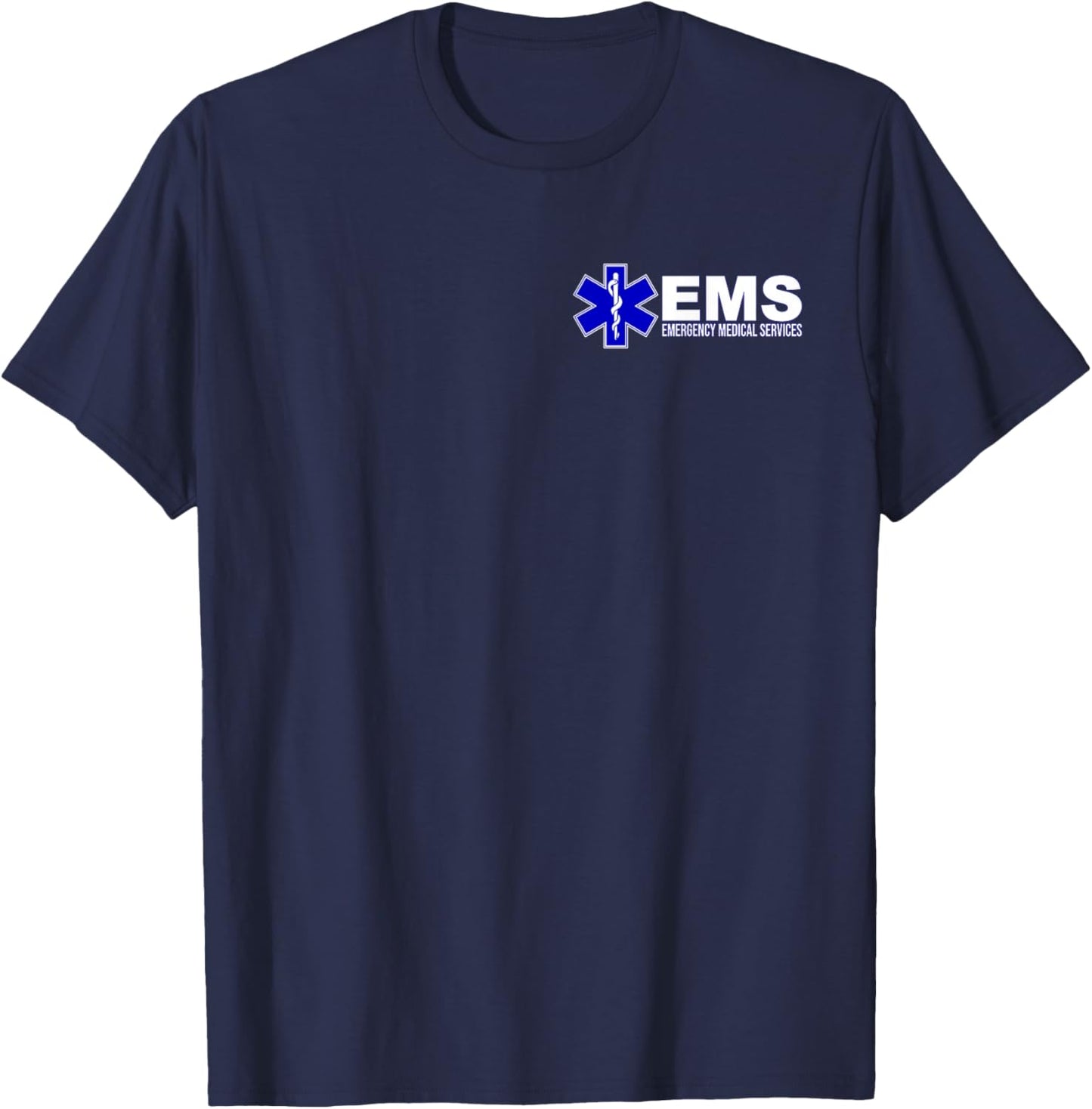 Ems Star of Life Emergency Medical Services Paramedic Emt T-Shirt - T-Shirt | Navy
