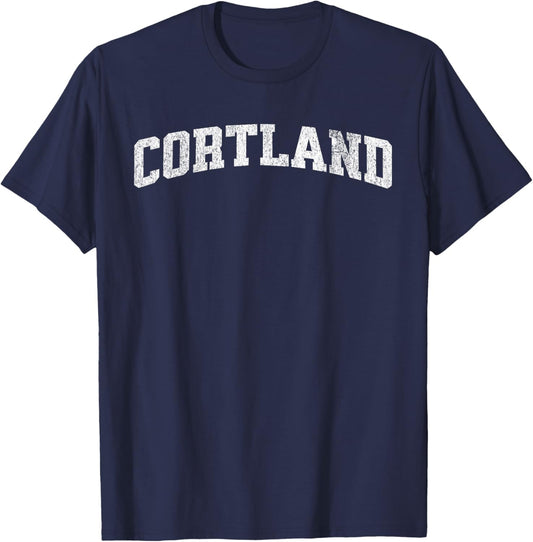Cortland city vintage T-Shirt - T-Shirt | Navy