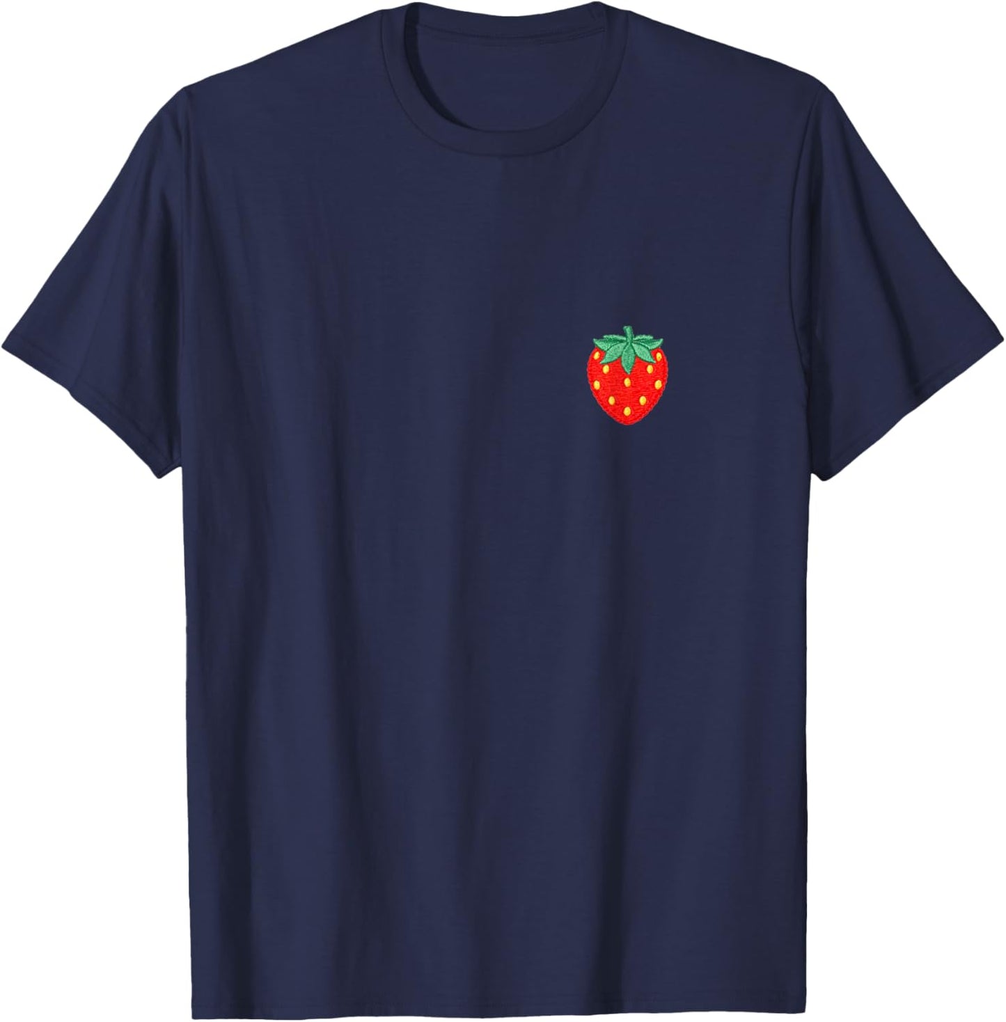 Design de Poche en Forme de Fraise - Esthétique - Baie Douce T-Shirt - T-Shirt | Navy