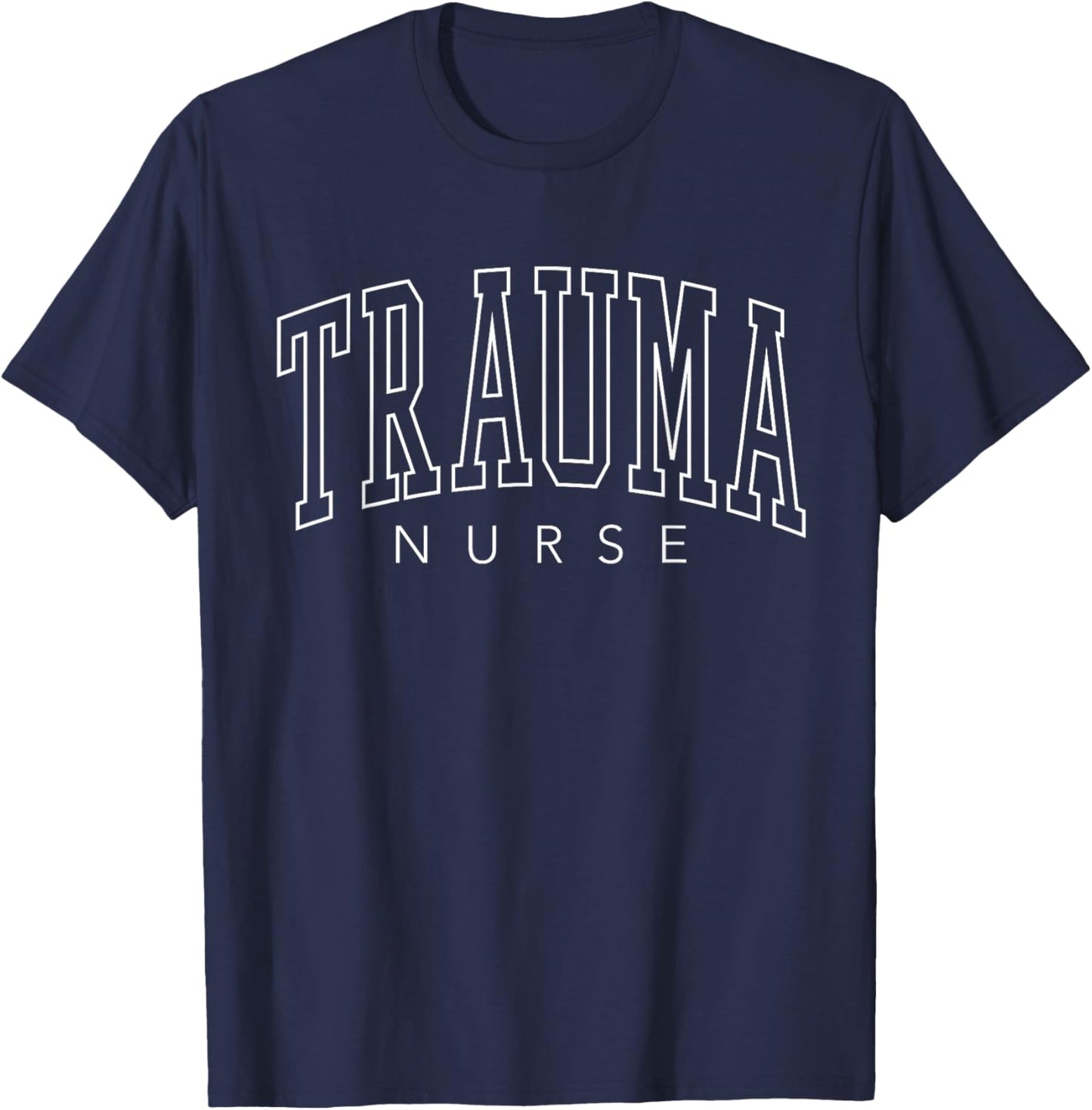 Trauma Nurse Cute Trendy Aesthetic T-Shirt - T-Shirt | Navy